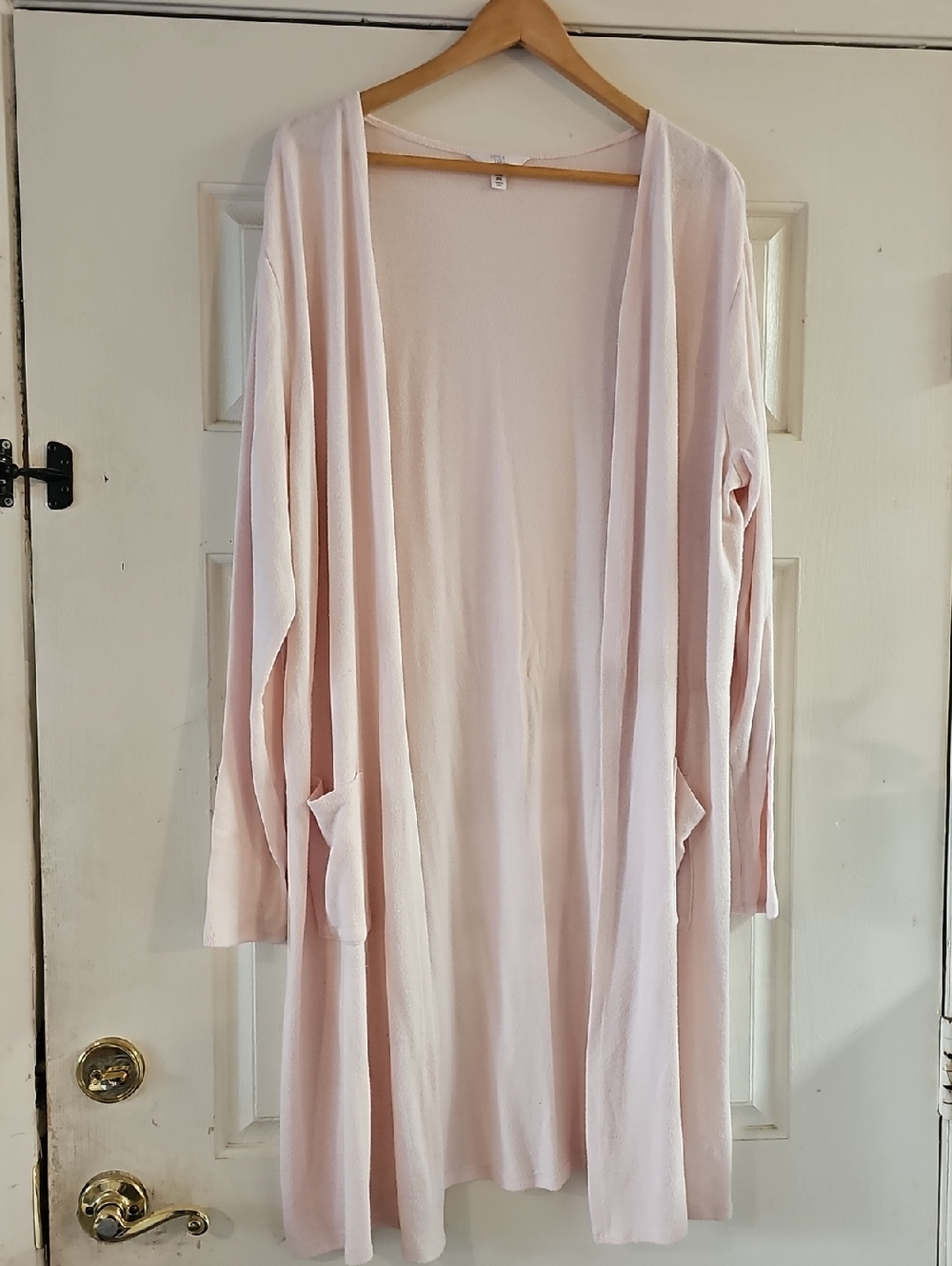Time and Tru Soft Blush Knit Long Cardigan Size XXL (20) Tote L